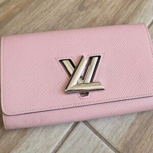 Louis Vuitton Portefeuille Twist Epi Pink Ballerina Pink Long Wallet